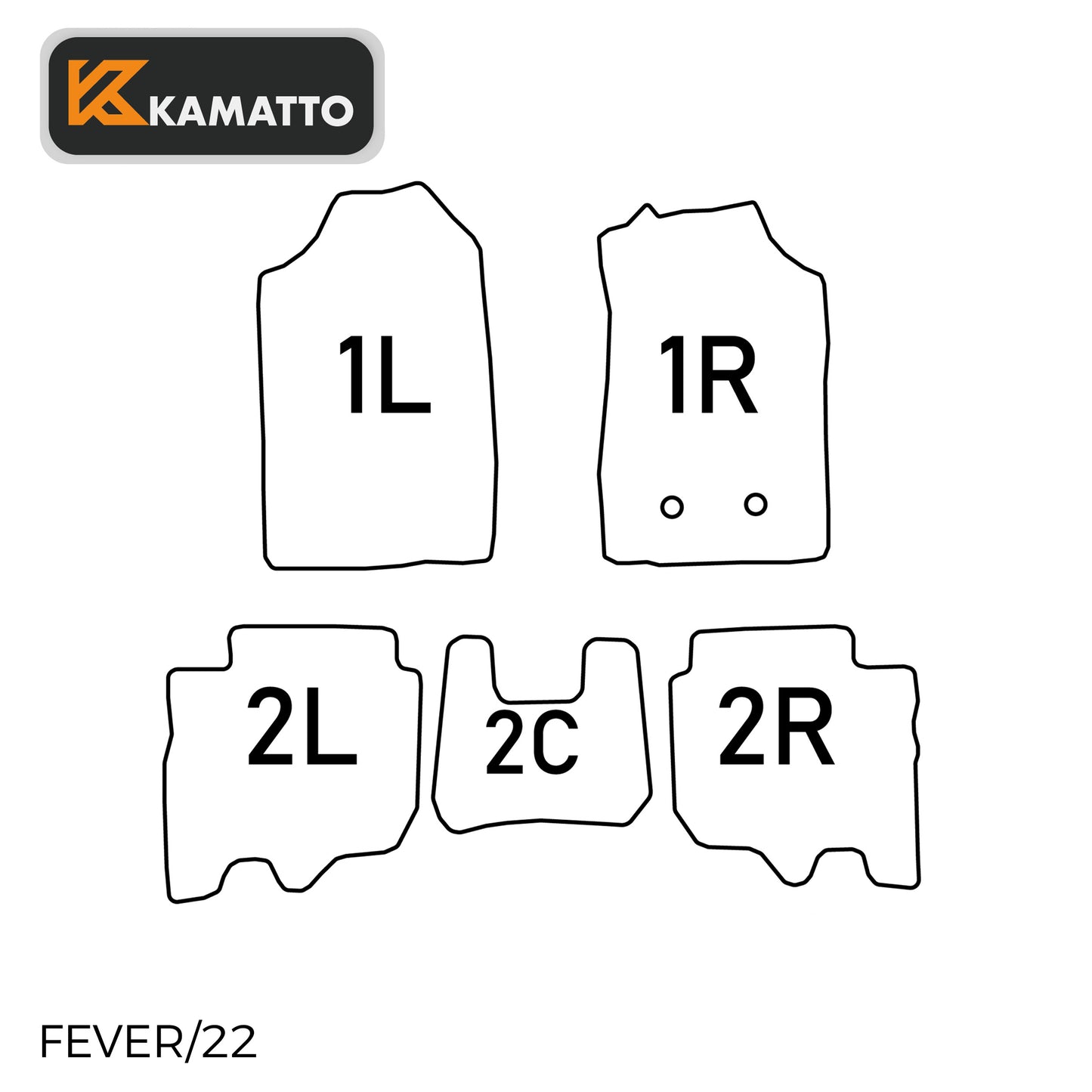 3D Kamatto PRO Car Floor Mats for Ford Everest Next-Gen 2022-Onwards