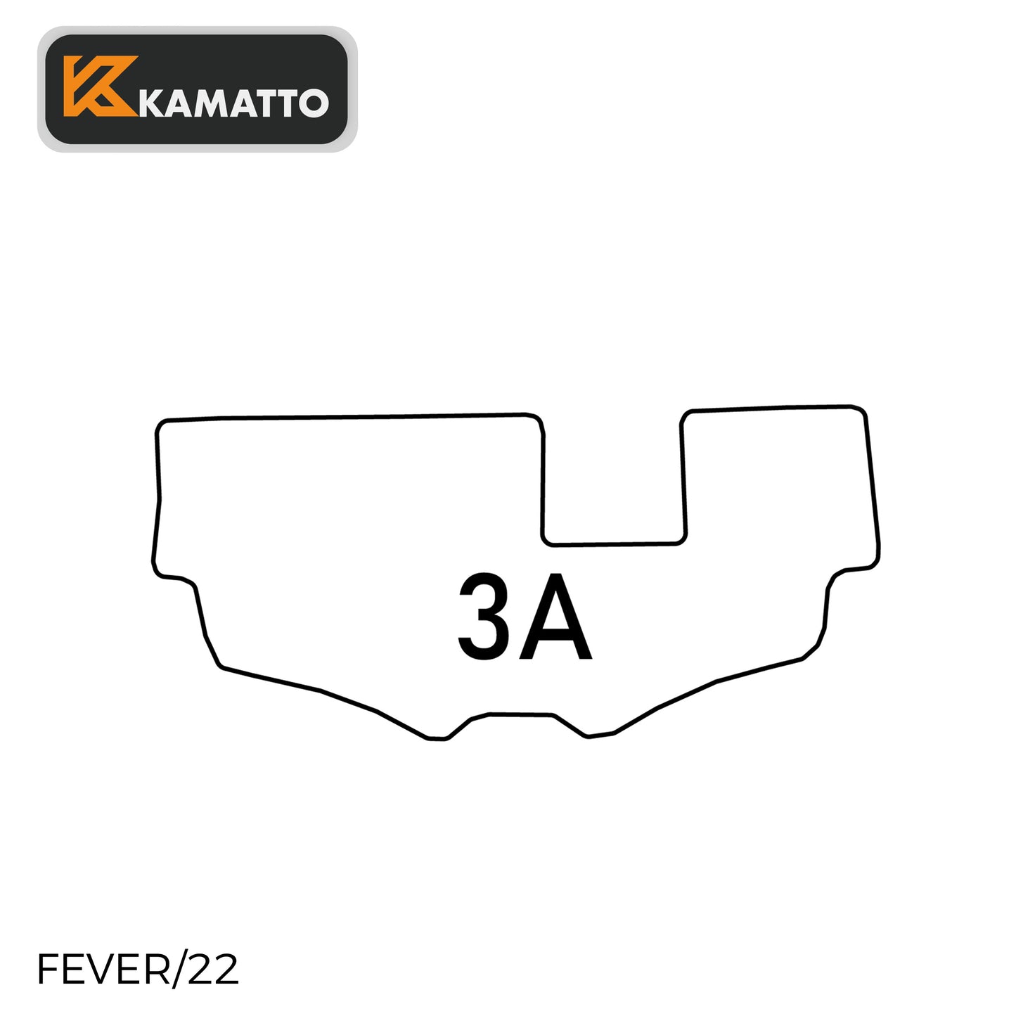 3D Kamatto PRO Third Row Floor Mat for Ford Everest Next-Gen 2022-Onwards