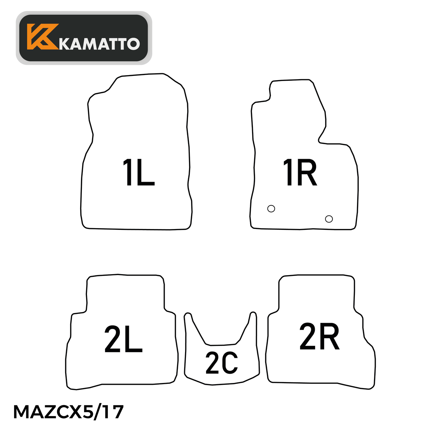 3D Kamatto PRO Car Floor Mats for Mazda CX-5 CX5 KF 2017-2025