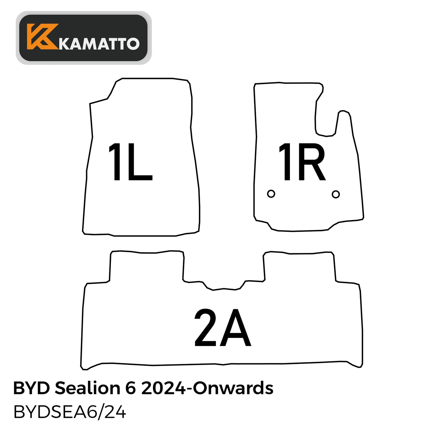 3D Kamatto PRO Car Floor Mats for BYD Sealion 6 2024-Onwards