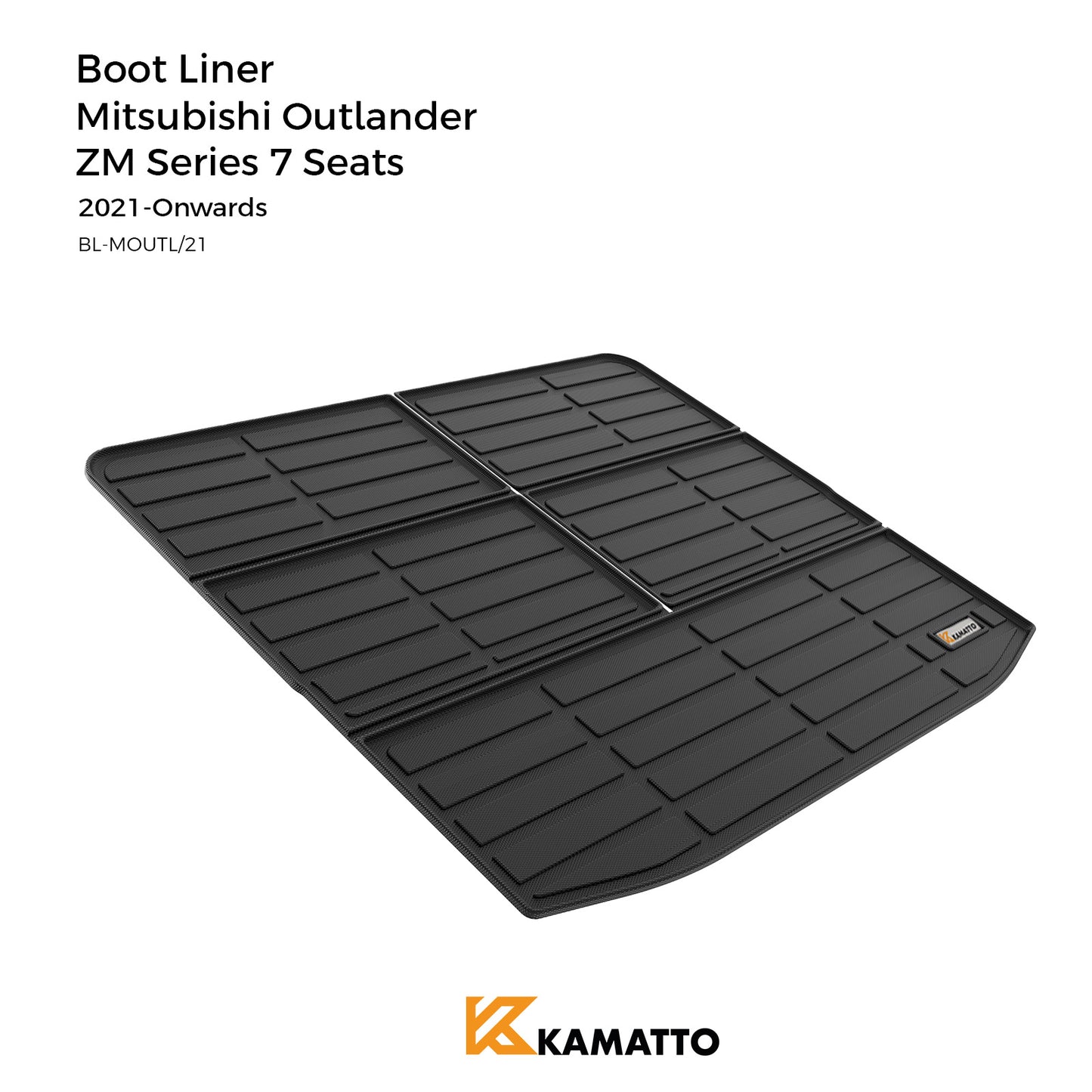 Cargo Mat Kamatto for Mitsubishi Outlander ZM Series 7 Seats 2021-Onwards