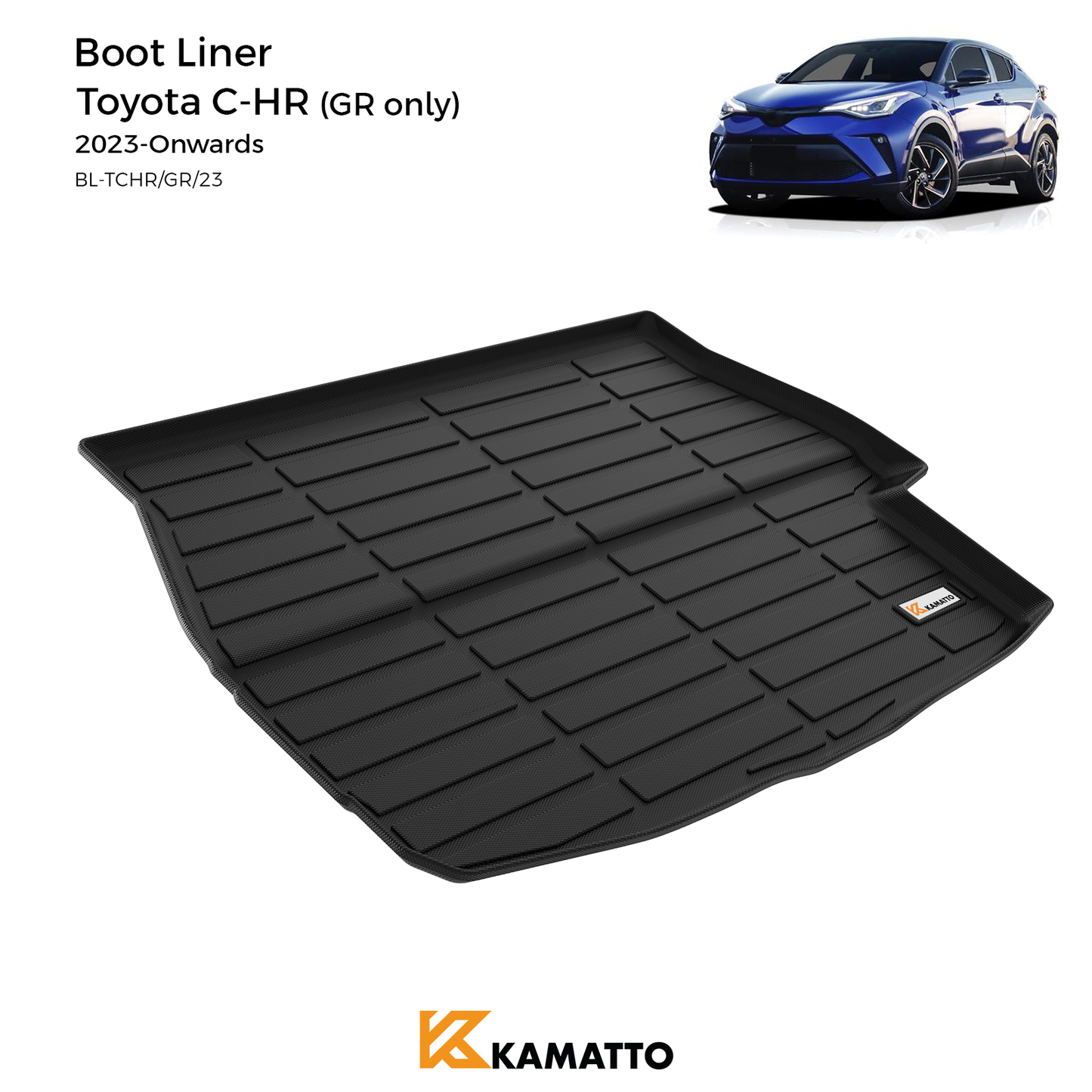 Cargo Mat Kamatto for Toyota C-HR 2023-Onwards (GR only)