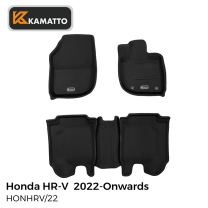 3D Kamatto PRO Car Floor Mats for Honda HR-V HRV 2022-Onwards