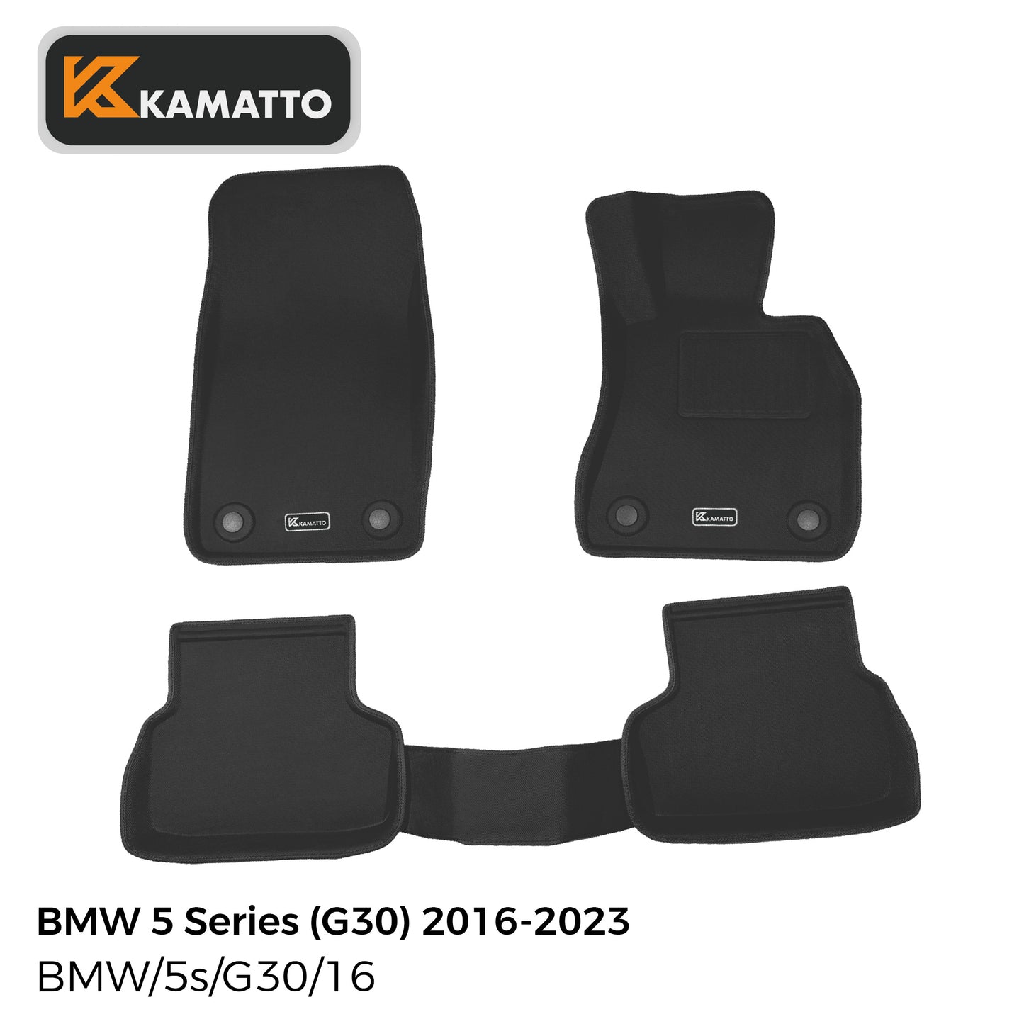 3D Kamatto PRO Car Floor Mats for BMW 5 Series G30 2016-2023