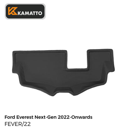 3D Kamatto PRO Third Row Floor Mat for Ford Everest Next-Gen 2022-Onwards