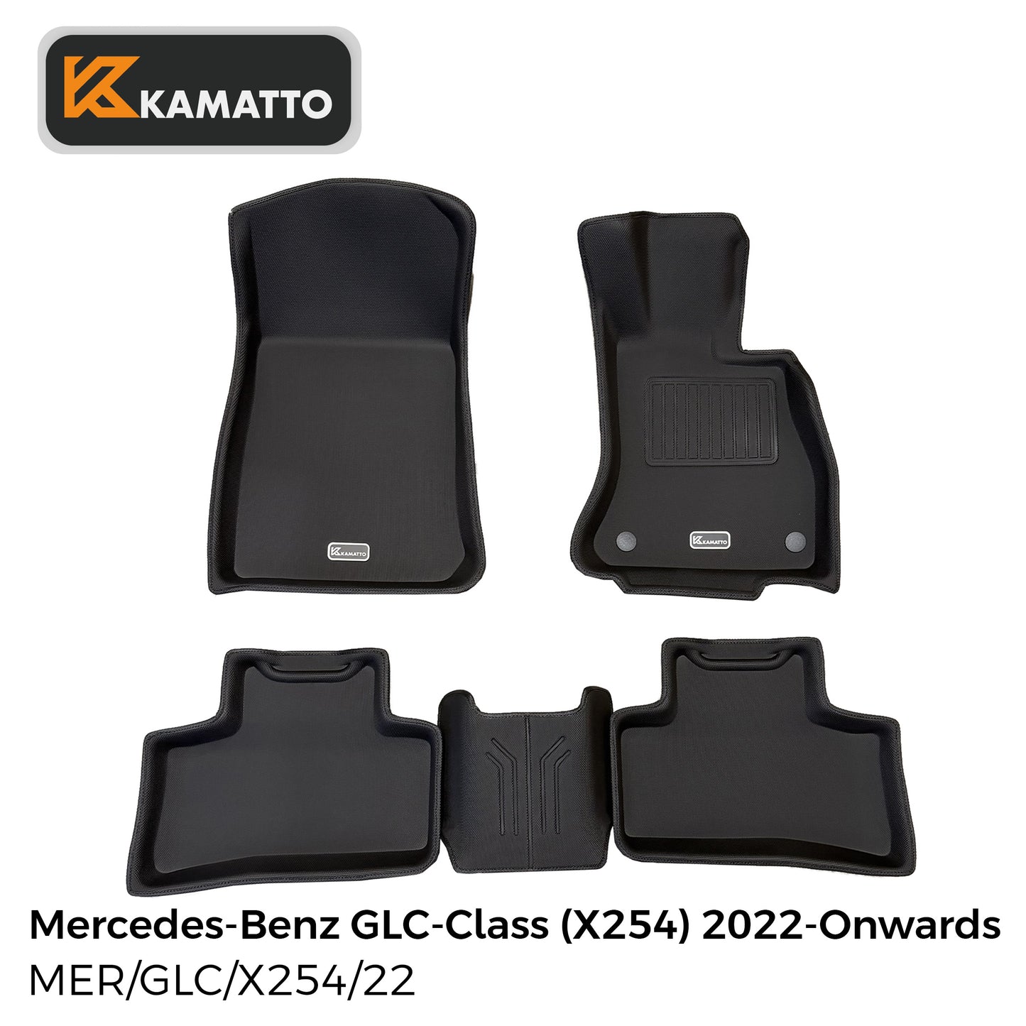 3D Kamatto PRO Car Floor Mats for Mercedes-Benz GLC-Class X254 2022-Onwards