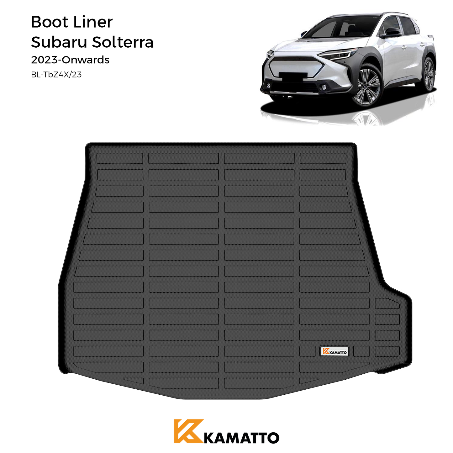 Kamatto boot Liner Toyota bZ4X 2023-Onwards TPE Cargo Mat