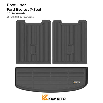Cargo Mat Kamatto for Ford Everest 7-Seat 2022-Onwards