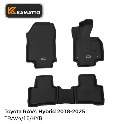 3D Kamatto PRO Car Floor Mats for Toyota RAV4 Hybrid 2018-Onwards