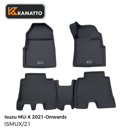 3D Kamatto PRO Third Row Floor Mat for Isuzu MU-X 2021-Onwards