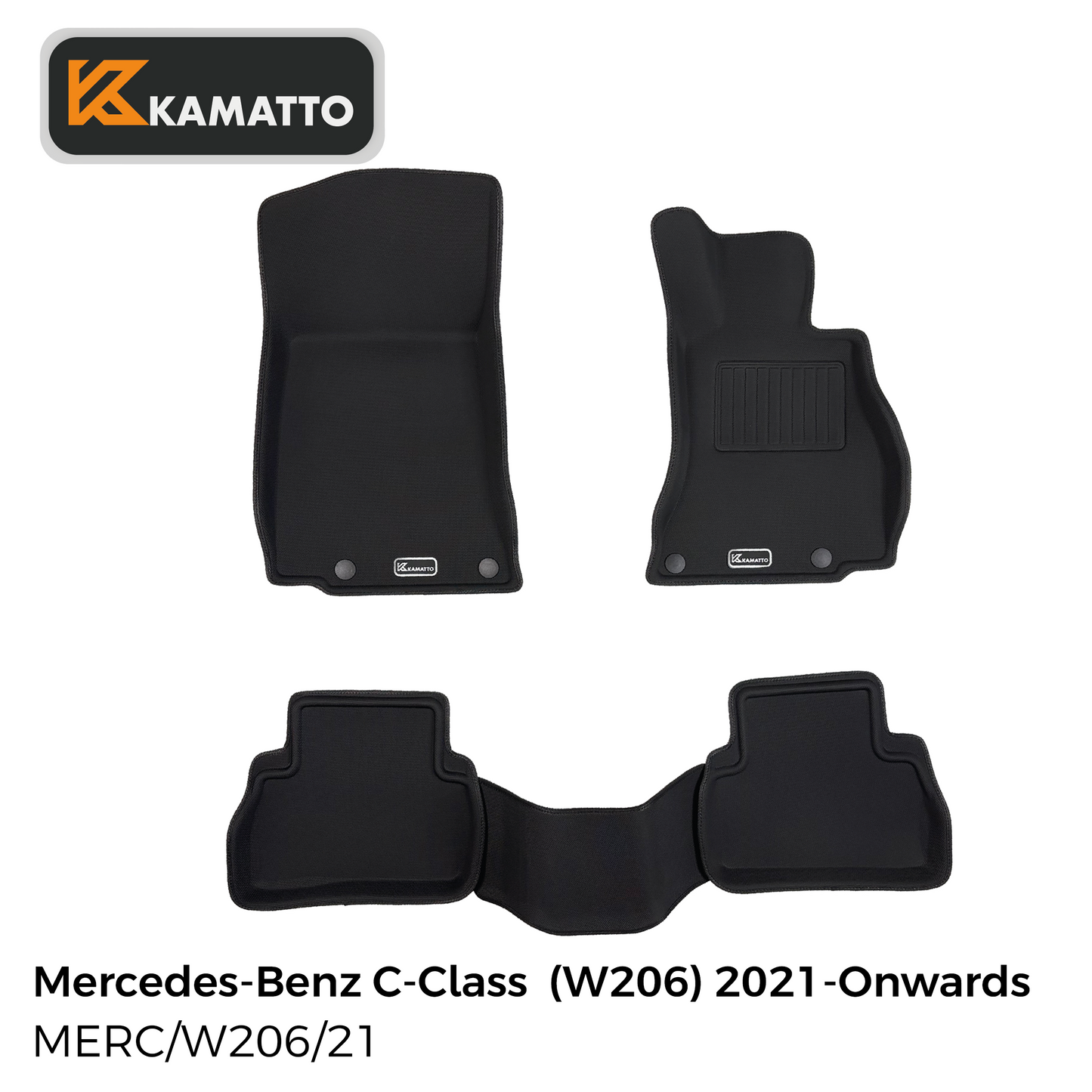 3D Kamatto PRO Car Floor Mats for Mercedes-Benz C-Class W206 2021-Onwards
