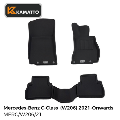 3D Kamatto PRO Car Floor Mats for Mercedes-Benz C-Class W206 2021-Onwards