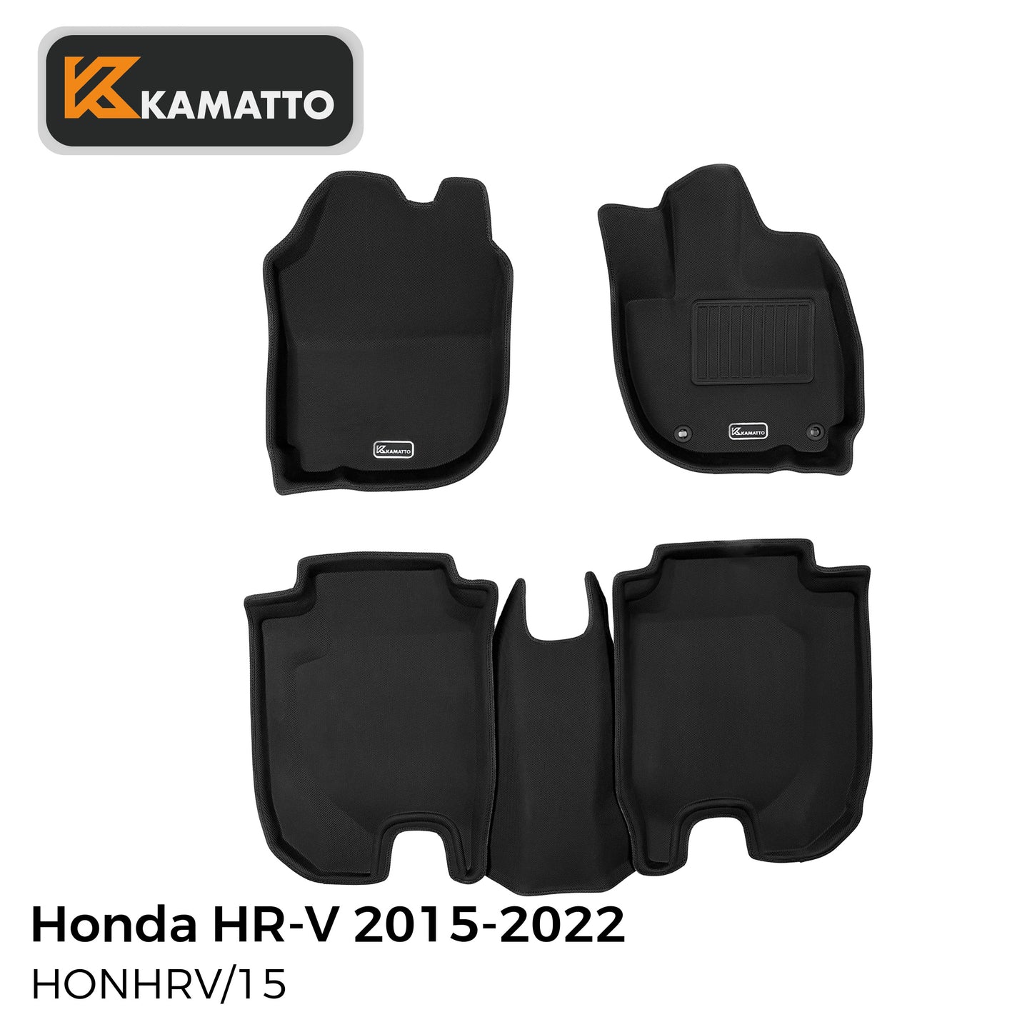 3D Kamatto PRO Car Floor Mats for Honda HR-V HRV 2015-2022