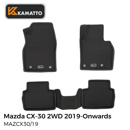 3D Kamatto PRO Car Floor Mats for Mazda CX-30 CX30 2019-Onwards