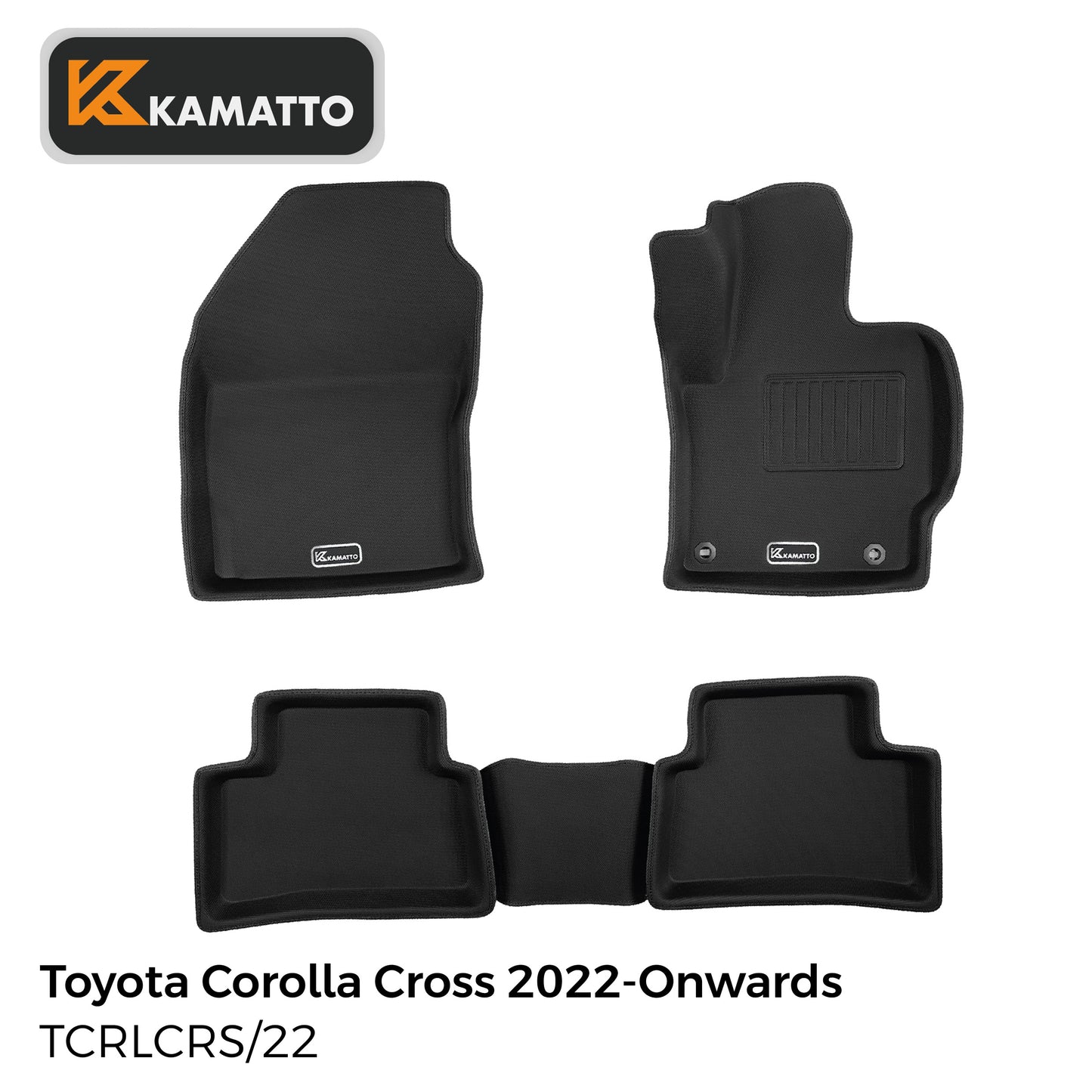 3D Kamatto PRO Car Floor Mats for Toyota Corolla Cross 2022-Onwards