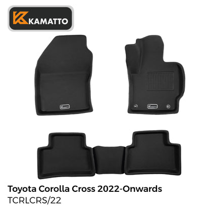 3D Kamatto PRO Car Floor Mats for Toyota Corolla Cross 2022-Onwards