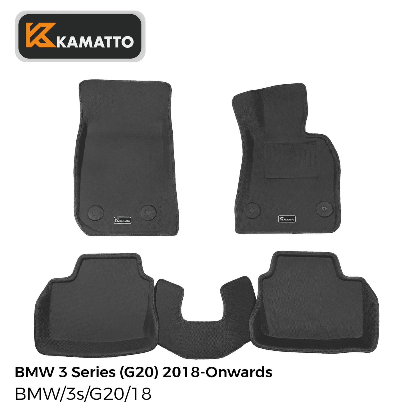 3D Kamatto PRO Car Floor Mats for BMW 3 Series G20 2018-Onwards