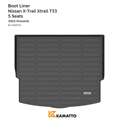 Cargo Mat Kamatto for Nissan X-Trail Xtrail T33 5 Seats 2022-Onwards