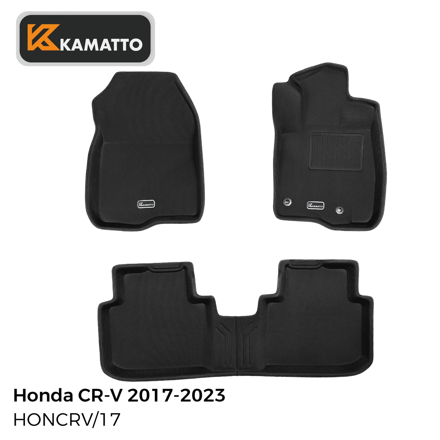 3D Kamatto PRO Car Floor Mats for Honda CR-V CRV 2017-2023
