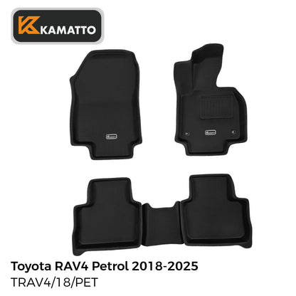 3D Kamatto PRO Car Floor Mats for Toyota RAV4 Petrol 2018-Onwards
