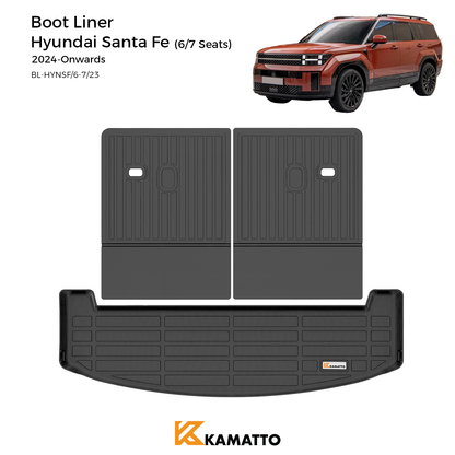 Cargo Mat Kamatto for Hyundai Santa Fe 2023-Onwards (6/7 seat)