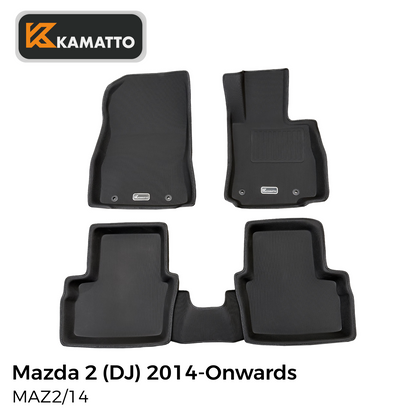3D Kamatto PRO Car Floor Mats for Mazda 2 DJ 2014-2025