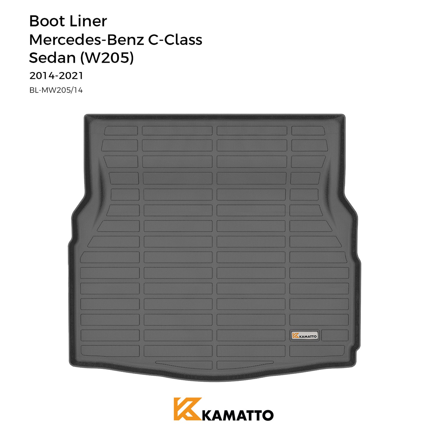 Cargo Mat Kamatto for Mercedes-Benz C-Class Sedan (W205) 2014-2021