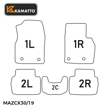 3D Kamatto PRO Car Floor Mats for Mazda CX-30 CX30 2019-Onwards