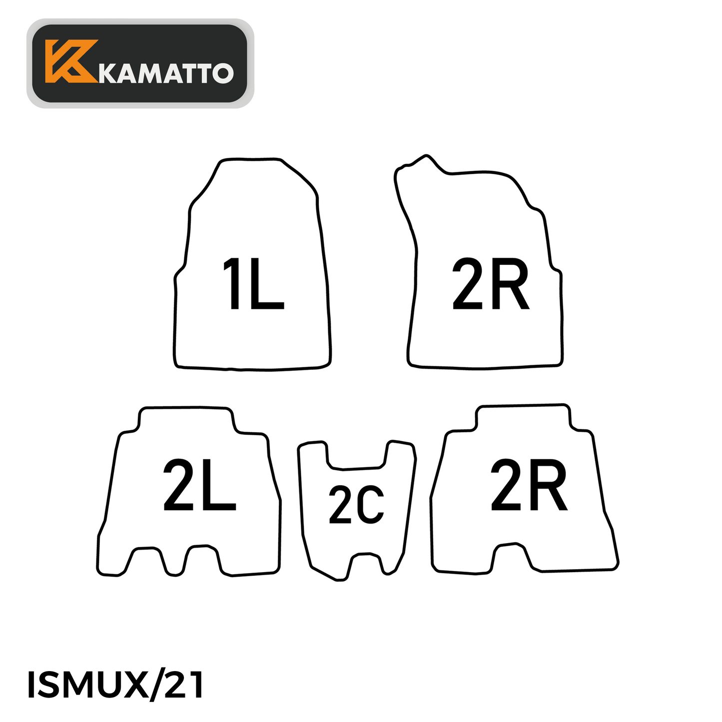 3D Kamatto PRO Third Row Floor Mat for Isuzu MU-X 2021-Onwards