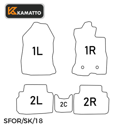 3D Kamatto PRO Car Floor Mats for Subaru Forester 2018-2025