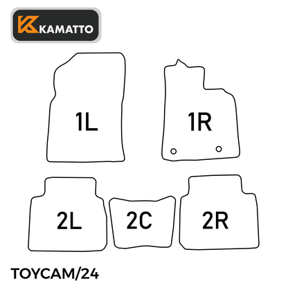 3D Kamatto PRO Car Floor Mats for Toyota Camry 2024-Onwards