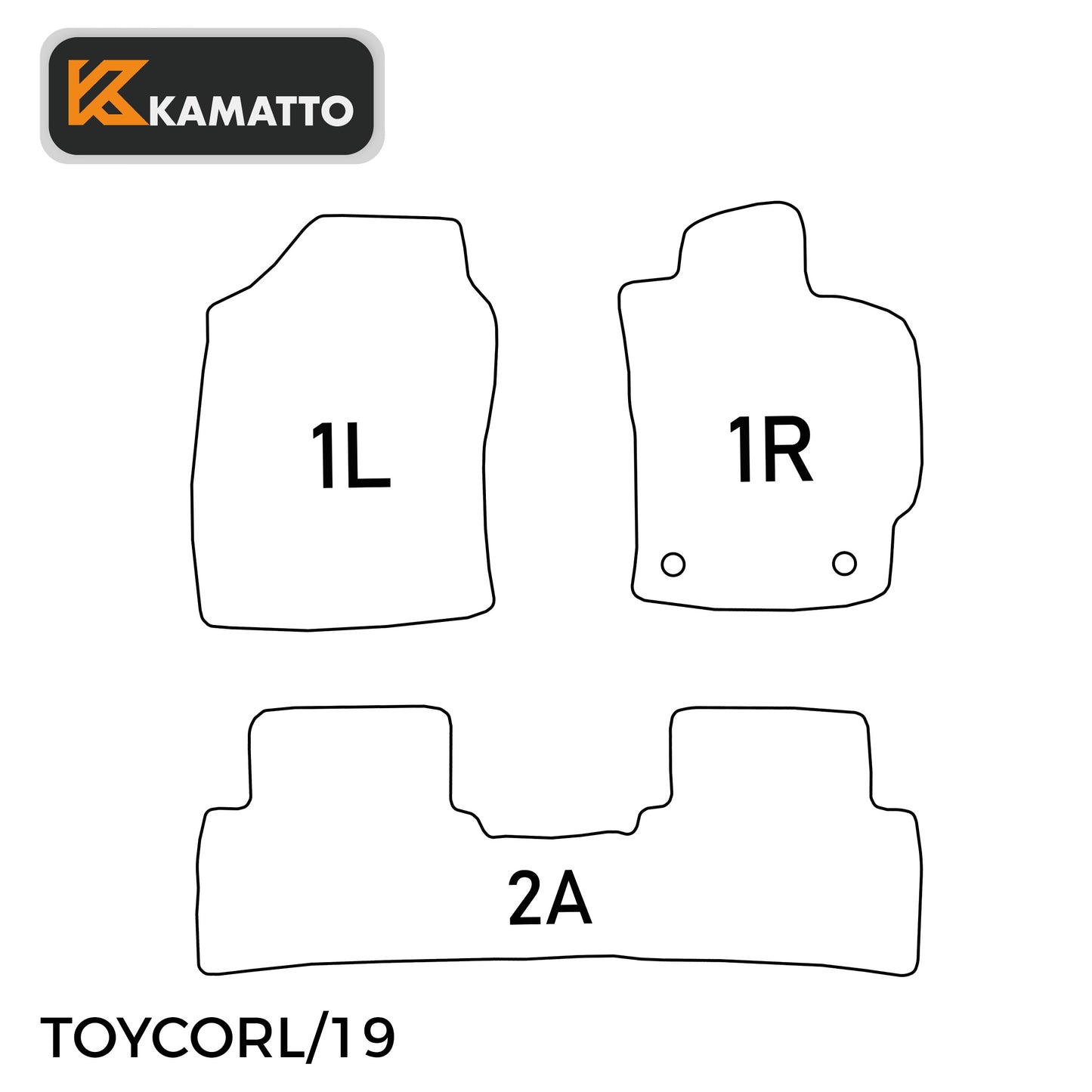3D Kamatto PRO Car Floor Mats for Toyota Corolla Touring/Sport/Sedan 2019-Onwards