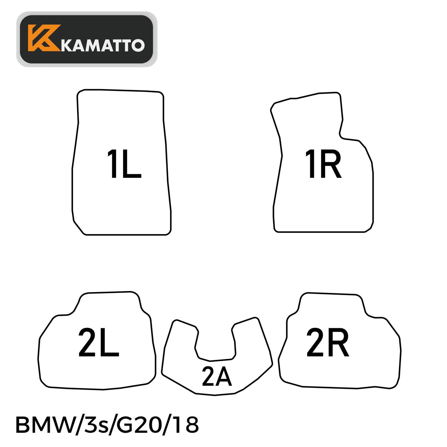 3D Kamatto PRO Car Floor Mats for BMW 3 Series G20 2018-Onwards