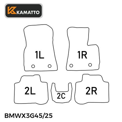 3D Kamatto PRO Car Floor Mats for BMW X3 G45 2024-Onwards