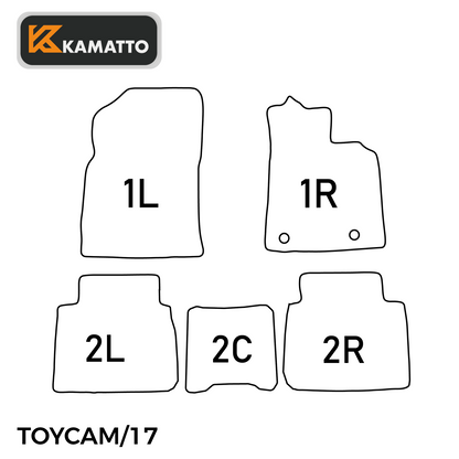3D Kamatto PRO Car Floor Mats for Toyota Camry 2017-2024