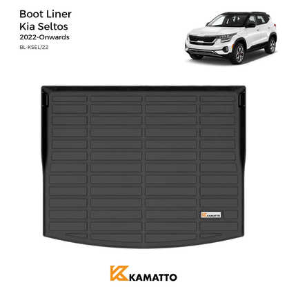 Custom Fit Boot Liner Kia Seltos 2022-Onwards TPE Cargo Mat All Weather