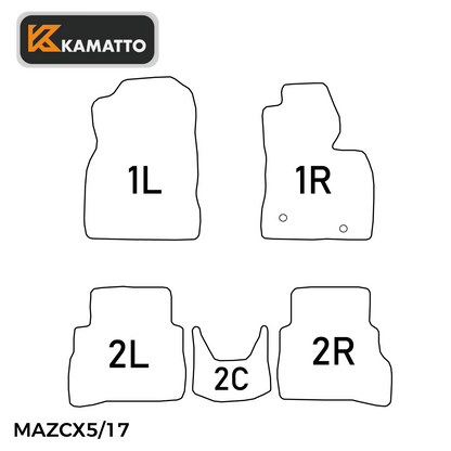 3D Kamatto PRO Car Floor Mats for Mazda CX-5 CX5 KF 2017-2025