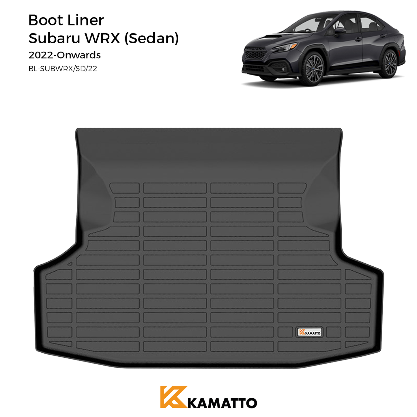 Cargo Mat Kamatto for Subaru WRX 2022-Onwards (Sedan)