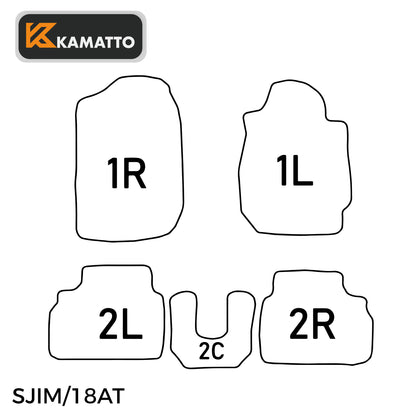3D Kamatto PRO Car Floor Mats for Suzuki Jimny 3-Door Auto 2018-Onwards