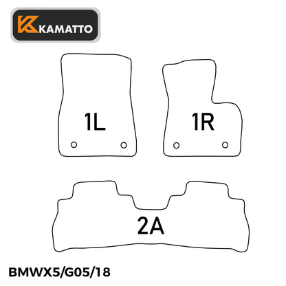 3D Kamatto PRO Car Floor Mats for BMW X5 G05 2018-Onwards