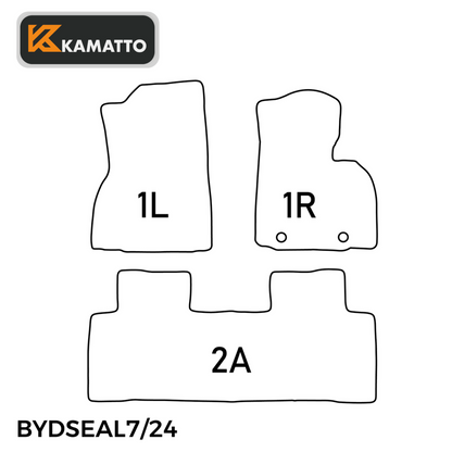 Custom Fit Car Floor Mats BYD Sealion 7 2025-Onwards All Weather 3D TPE