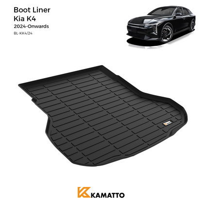 Custom Fit Boot Liner Kia K4 Sedan 2024-Onwards TPE Cargo Mat All Weather