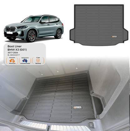 Kamatto boot Liner for BMW X3 (G01) 2017-2024 TPE Cargo Trunk Mat