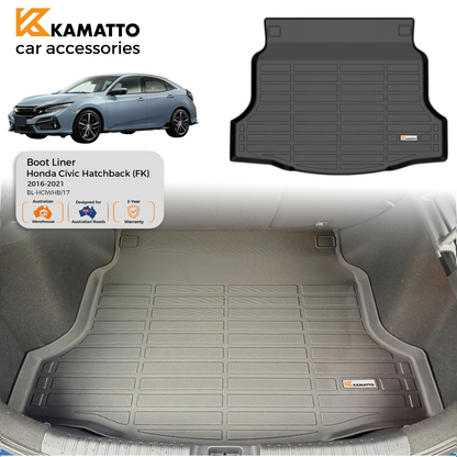 Custom Fit Boot Liner Honda Civic Hatchback (FK) 2016-2021 TPE Cargo Mat