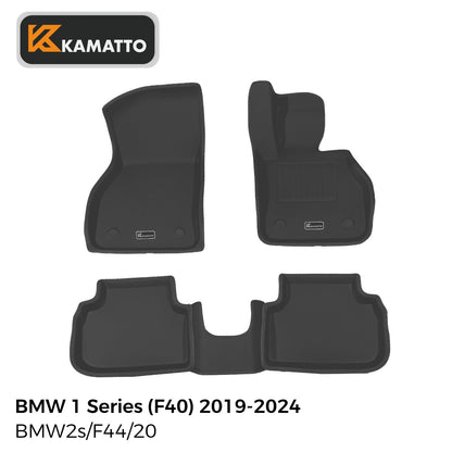 Custom Fit Car Floor Mats BMW 1 Series F40 2019-2024 All Weather 3D TPE
