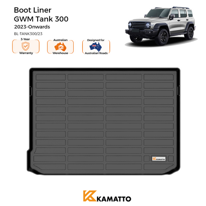 Custom Fit Boot Liner GWM Tank 300 2023-Onwards TPE Cargo Mat All Weather