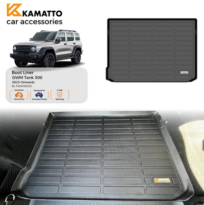 Custom Fit Boot Liner GWM Tank 300 2023-Onwards TPE Cargo Mat All Weather