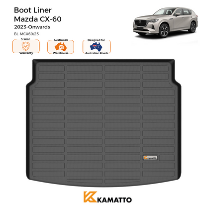 Custom Fit Boot Liner Mazda CX-60 CX60 2023-Onwards TPE Cargo Mat All Weather