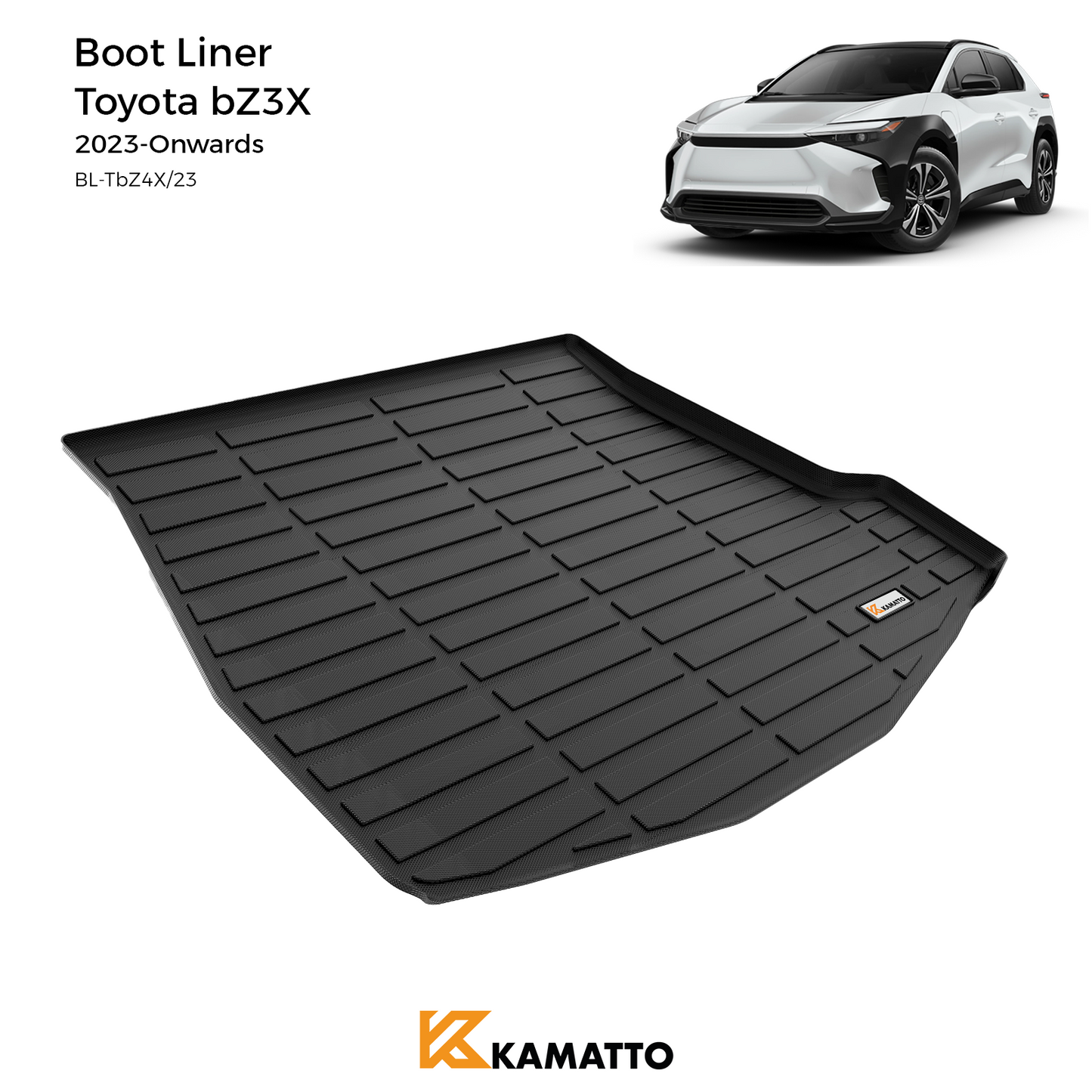 Kamatto boot Liner Toyota bZ4X 2023-Onwards TPE Cargo Mat
