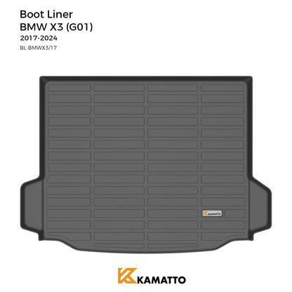 Kamatto boot Liner for BMW X3 (G01) 2017-2024 TPE Cargo Trunk Mat